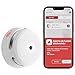 X-Sense Détecteur de Fumée Connecté avec Pile Remplaçable, Détecteur de Fumée Wi-FI Conforme à la Norme EN14604, Notifications Via l’Application, XS01-WX, Lot de 1