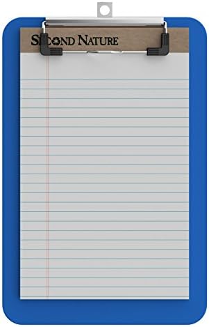 Memo Size 8 x 5 Plastic Clipboard - Blue