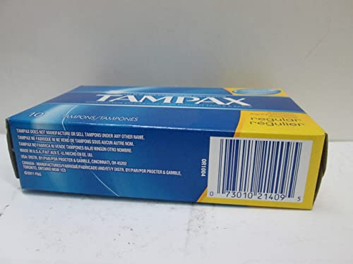 Image of Tampax Regular Tampons with Flushable Cardboard Applicator - Regular - 10 ct