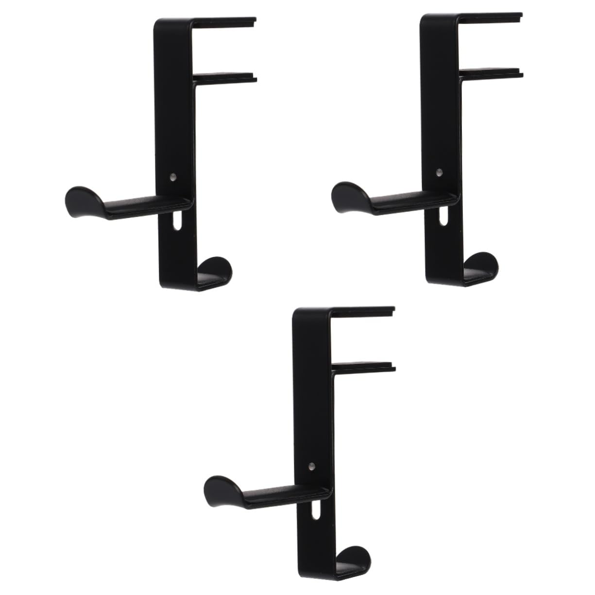 DOITOOL 3pezzi Gancio Per Cuffie Regolabile Metallo Scrivania Per Headset Forature Design Compatto e Resistente Per Cuffie e Auricolari Su Tavolo o Scrivania