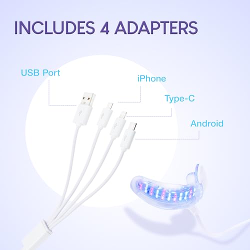 Viebeauti Teeth Whitening Kit With Gel Pen: 32X Led Accelerator Light For Sensitive Teeth thumb #7