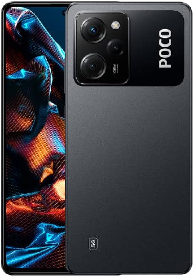 Xiaomi Poco X5 PRO 5G + 4G Volte Global Unlocked 256GB + 8GB GSM 6.67" 108 mp Triple Camera (ONLY Tmobile Mint Tello USA Market) + (Car Fast Car 51W Charger Bundle) (Black)