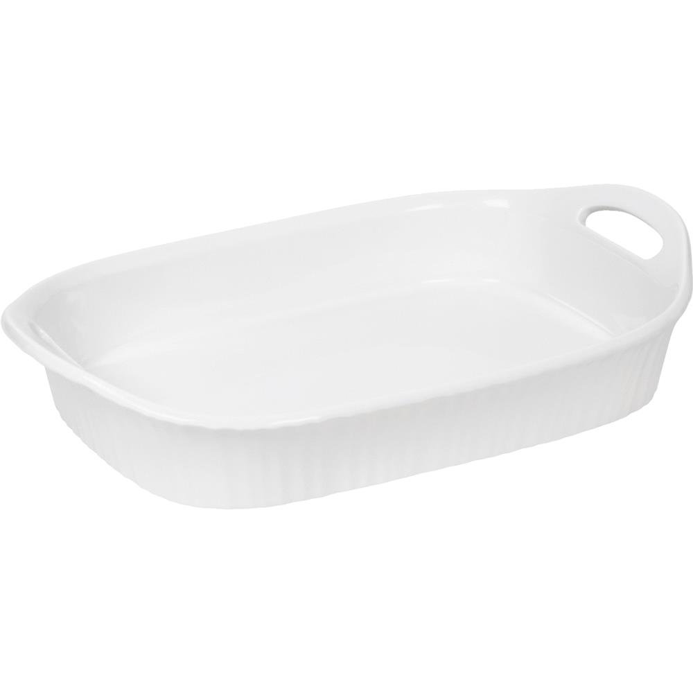 Casserole Dish, Oblong, French White III, 3-Qt.