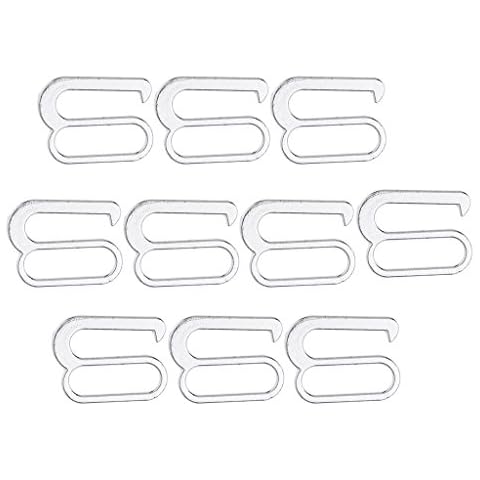 piaceto 10 Stück Legierung Dessous BH Träger Träger Verstellhaken Clips Cover