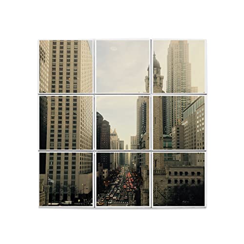Carreaux céramique Chicago 60x60 cm pour fresque murale urbaine chic
