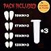 Chambom Halloween Vampire Teeth - 12 Pairs Vampire Fangs, Fake 4 Size Teeth Fangs for Cosplay Party Props Halloween Costumes Accessories Party Favors