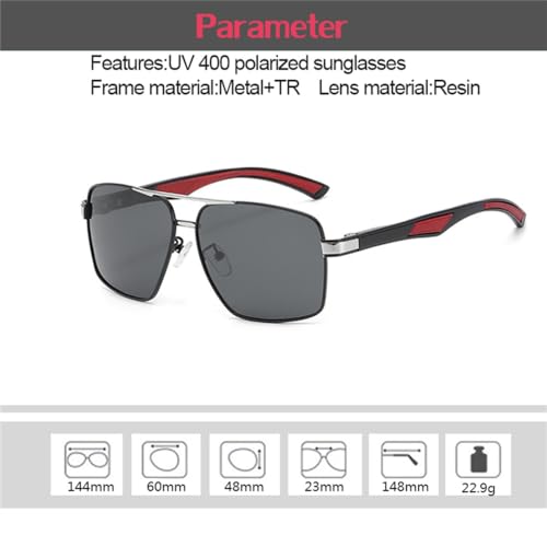 UV400 Polzrized Sunglasses Parallel Bar Frame Adjustable Outdoor Decoration Anti UV Sunglasses2