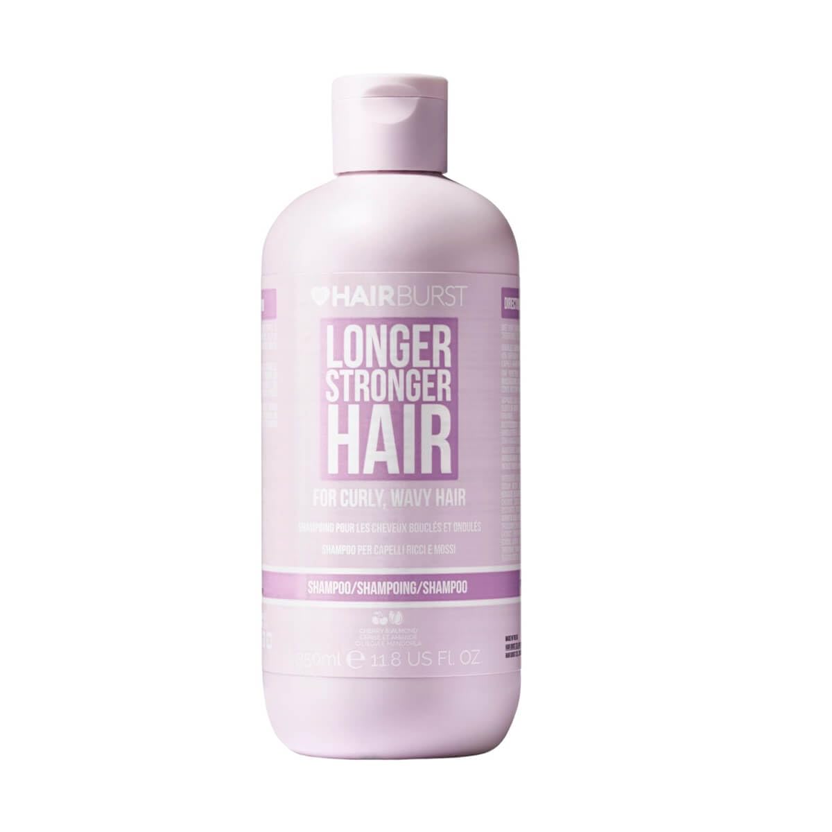 HAIR BURST Wavy & Curly Hair Shampoo - Sulfate, SLS, Paraben Free, CGM Approved - Nourishing Amino Acids, Almond Extract & Cherry Oil - Curl Enhancing, Frizz Control & Moisturising