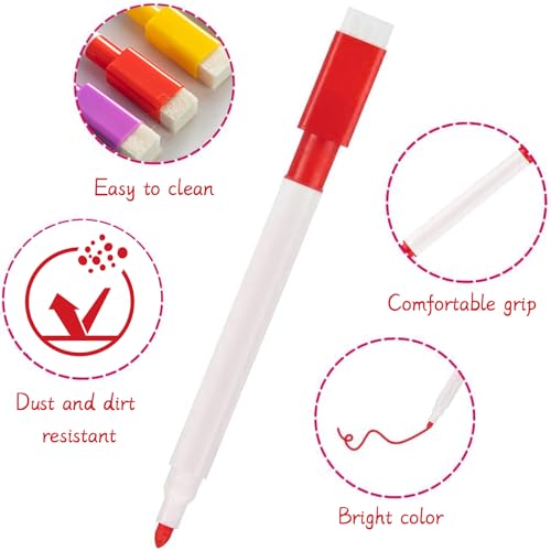 Yeria 20 Pezzi Pennarelli Lavagna Bianca