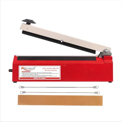 Image of Packing & Sealing Machine for Food Packets | Heavy-Duty Heat Sealer| Ideal for Kitchen, Store & Small Business (Sealing Machine 8 inch - 200 mm)
