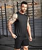 Boyzn Men's Tank Top Pack of 3 Training Fitness Bodybuilding Tank Shirt Quick-Drying Muscle Shirt Sleeveless Vest for Men, Black/White/Grey, 3XL #1