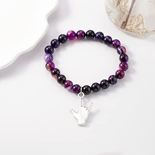 PARTNER I Love You Hand Sign Language Charm Bracelet - Sign Language Gift, Interpreter Gift, ASL Jewelry for Deaf3