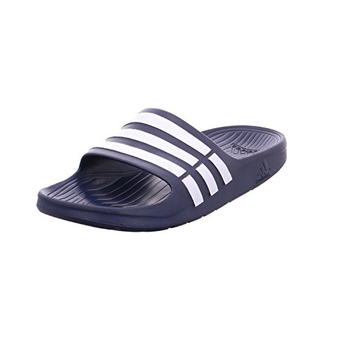 adidas Duramo Slide, Chanclas Unisex, Azul (New Navy/White/New Navy G15892), 50 EU
