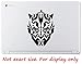 Blk Darth Maul Face Decal Vinyl Sticker Graphics|UR Impressions|for Cars Trucks SUV Vans Walls Windows|Black|5.5 X 4.3 inch|URI339-B