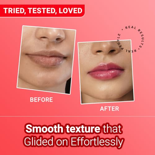 Image of Iba Pure Lips Moisture Rich Lip Balm - Strawberry, 4.5 g (Pack of 2) | For Pigmented, Dry Damaged & Chapped Lips | Enriched with Cocoa Butter, Shea Butter l Glossy Finish | 100% Natural | Halal Certified & Vegan Makeup
