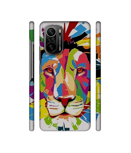 Image of Designer Lion Multicolor Vector 3D Printed Hard Back Mobile Case Cover Compatible for Mi 11X / Mi 11X Pro /Mi Poco F3