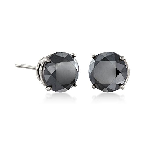 Ross-Simons 2.00 ct. t.w. Black Diamond Stud Earrings in 14kt White Gold3