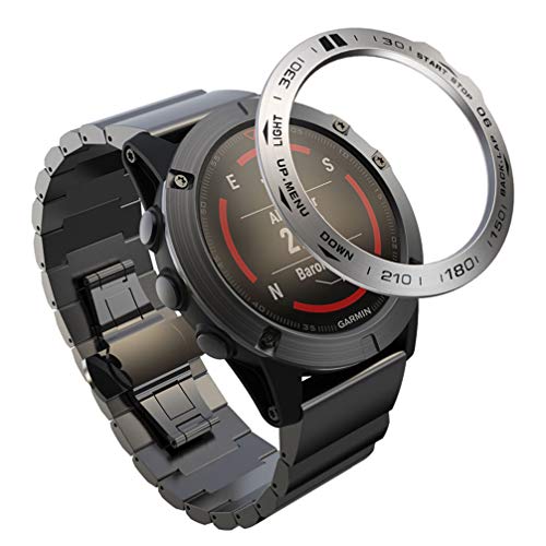 NICERIO Compatible para Garmin Fenix 5X Bisel Anillo Protector contra Arañazos Y Colisión Compatible para Reloj Garmin Cover