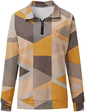 Womens Fashion Print Lapel Half Zipper Casual Loose Sweatshirt Fit Pullover Tops Long Sleeve Hooded Zippe Sweatshirt 3 Womens Fashion Print Lapel Half Zipper Casual Loose Sweatshirt Fit Pullover Tops Long Sleeve Hooded Zippe Sweatshirt