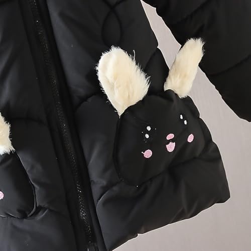 Kids Winter Coats with Hooded Girls Cute Hooded Puffer Jackets Toddler Light Puffer Coat Warm Padded Jacket3