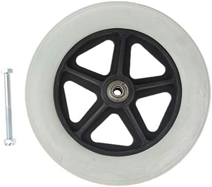 Durable 8 inch Front Castor Wheels Rollator Wheelchair Wheels Replacement Silver