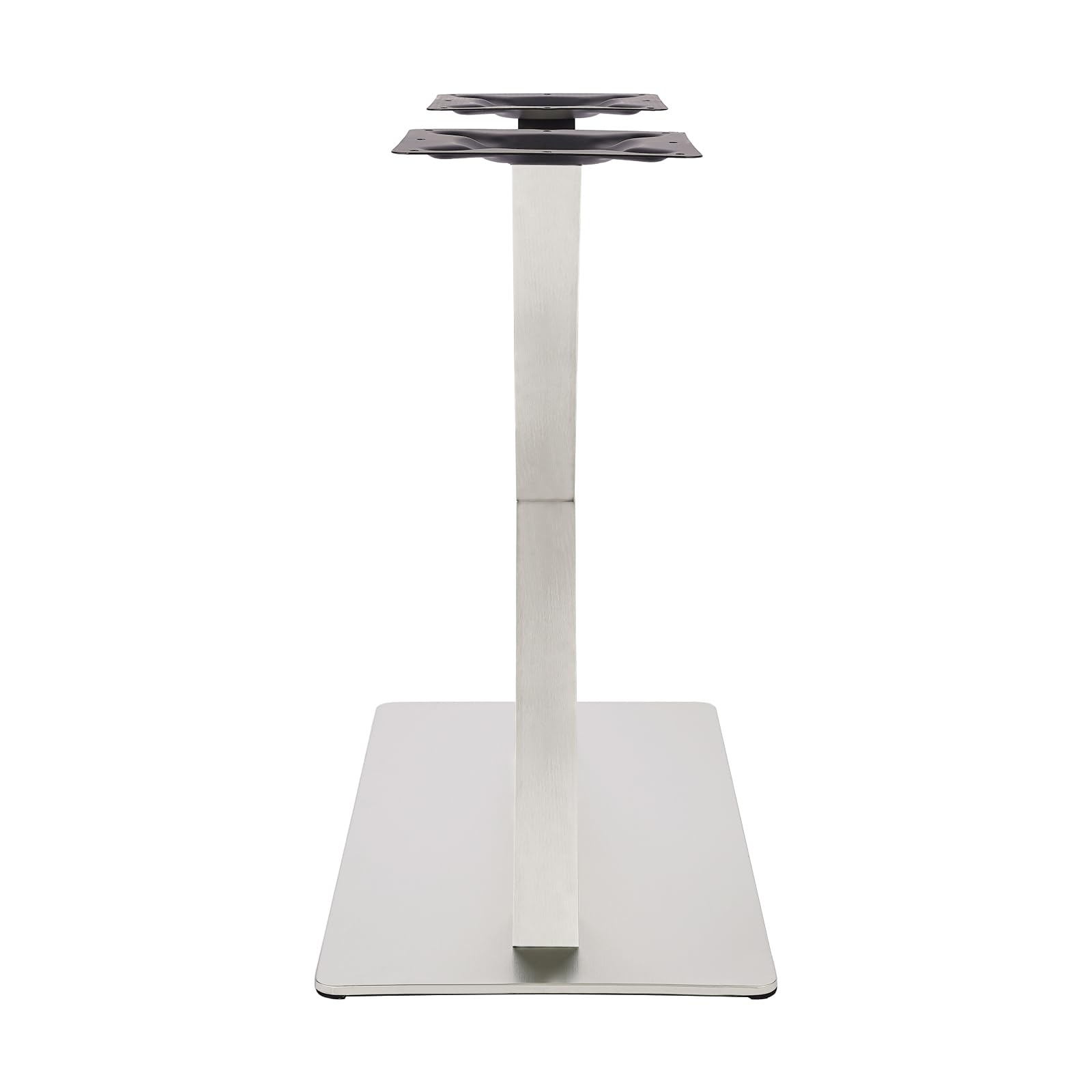 Cafe - Gamba da tavolo in acciaio inox, doppia gamba da tavolo, design con colonne, in acciaio, rettangolare, base da tavolo, tavolo
