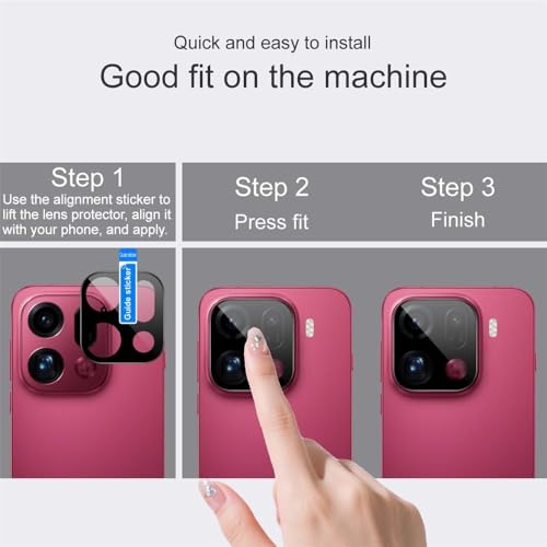 Image of FabeKee Camera Lens Protector Compatible With OPPO Find X9 Pro 9H Tempered Glass, Anti-Scratch, HD Clear, Easy Installation, Ultra-Thin Camera Lens Protection