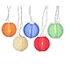 NIOSTA 9Ft Hanging Paper Lantern String Lights:10 Mini Oriental Style Colorful Lanterns Plug in Home & Garden Decorative Lights for Indoor/Outdoor Patio Party Wedding Bedroom Bistro Bar