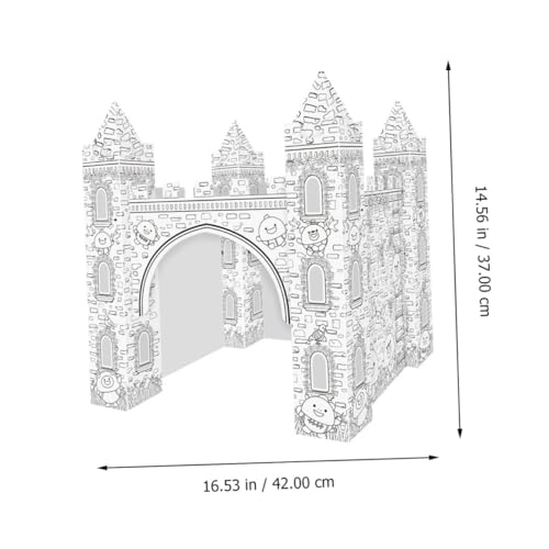 Puzzle 3D blanc en papier détachable à colorier VICASKY pour activités DIY