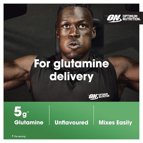 Optimum Nutrition Glutamine Powder, l-Glutamine Amino Acid Powder, Food Supplement, Pre and Post Workout Shake, Unflavoured, 123 Servings, 630 g - Image 4