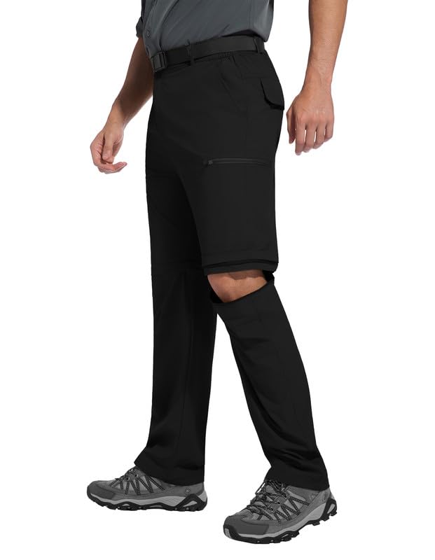 Men's Hiking Pants Convertible Zip Off 2 in 1 Quick Dry Lightweight Water Resistant for Outdoor Fishing Travel Camping - image 4