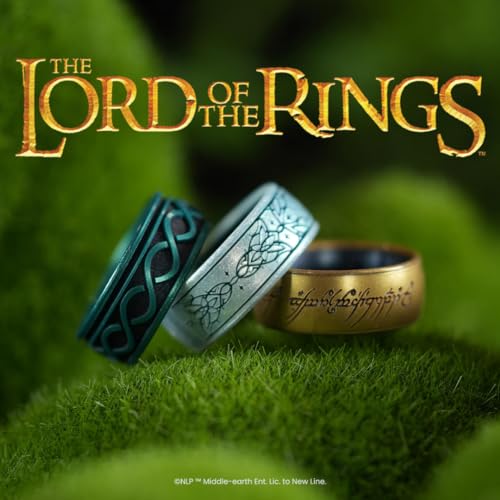 Enso Rings Lord of the Rings Collection - Comfortable DualTone Silicone Rings - The One Ring - Size 73