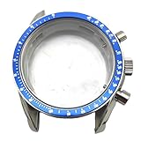 ROUREOX 40MM Acier Inoxydable Boîtier Montre, Mouvement Quartz VK63 Boîtier Remplacement...