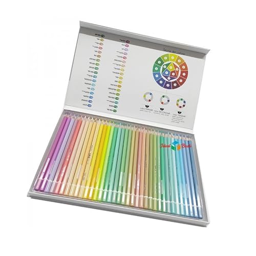 Pastelli - Color liso MINA 4,0 caja de 36 lápices en tonalidad pastel suave