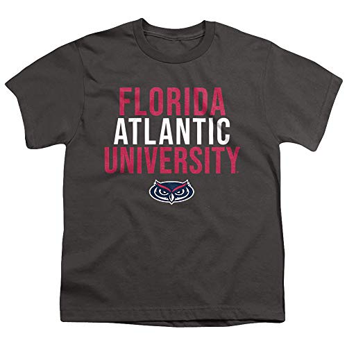 Florida Atlantic University Official Football Helmet Unisex Toddler T Shirt, Charcoal, 3T