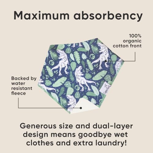 Copper Pearl Baby Bandana Bibs - 4 Pack Soft Cotton Bibs for Drooling & Teething, Absorbent, Adjustable Fit, Many Styles2