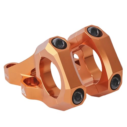 1 Pair Short Risers Replacement Bike Stem, Aluminum Alloy Adjustable Bike Stem Bicycles Handlebar Stem Handlebar Short Stem Adju