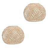 Yardwe Decoración De Techo 2 Piezas Lámpara De Araña De Pantalla De Pantallas De Lámpara Tejido De Linterna De Producto De Cubierta De Luz De Techo