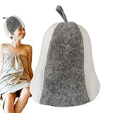 Tianeri Badehut für Sauna, dicke Kopfbedeckung für Dusche, wasserabsorbierende, isolierende...