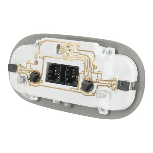 Image of LED Overhead Console Dome Map Light Interior Lamp Roof Reading Light, Gray | Compatible with 2004-2008 Ford F-150 2006-2008 Lincoln Mark LT Replace# 7L3Z-18519A70-BA, 4L3Z-18519A70-BAA
