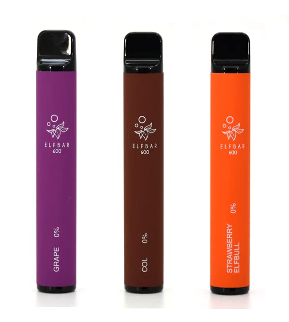 Buy ELF Bars bar Disposable E 600 Puffs bar Flavours Pen Black Magic