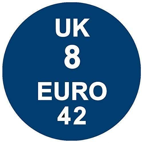 UK 8 Euro 42-200 - 18mm Size Stickers Suitable for Footwear