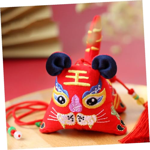 Bolsa colgante tradicional de sachet decorativo rojo miniatura 6