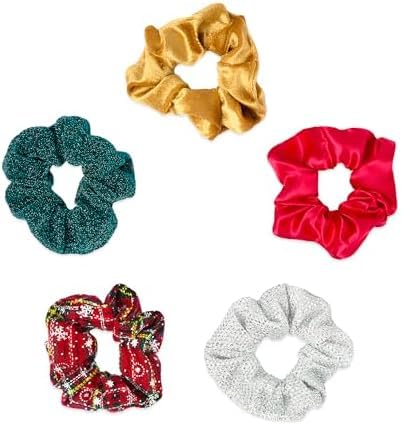 Scunci by Conair 5pk Christmas Scrunchie Star Gift Box -