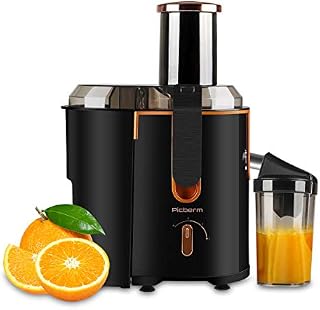 Juicer Extractor Picberm PB2312A Wide Mouth Juicer Machines, 3 Speed Centrifugal Juicer