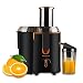 Juicer Extractor Picberm PB2312A Wide Mouth Juicer Machines, 3 Speed Centrifugal Juicer for Fruit and Vegetable, Powerful Juicer with Plus Pulse Function, 800W/20000RPM, Easy to Clean & BPA Free, Black