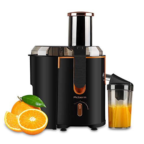 picberm Juicer Extractor Picberm Wide Mouth Juicer Machines, 3 Speed Centrifugal Juicer for Fruit and Vegetable, Powerful Juicer with Plus Pulse Function, 800W/20000RPM, Easy to Clean & BPA Free, Black by picberm - Used condition - US$56.87