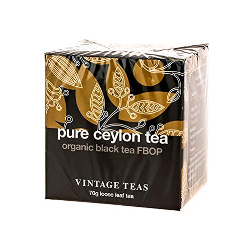 Vintage Teas Thé en Vrac Pure Ceylon Tea Black Tea FBOP Noir 70 g