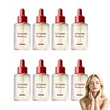 Sérum antienvejecimiento orgánico para la cara y el área de los ojos, suero avanzado de vitamina C para una tez radiante, suero para un suero facial renovador, radiante y antienvejecimiento. (8