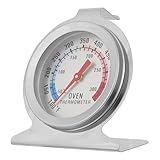 Beavorty Edelstahl Grillthermometer mit Großem Zifferblatt 50 300 °c Backofenthermometer für Küche und Grill Sofort Ablesbar Hitzebeständig mit Ständer für Präzise Temperaturmessung Beim